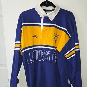 Leinster Rugby Union Shirt Long Sleeve XL Jersey - Lansdowne Collection - Rare